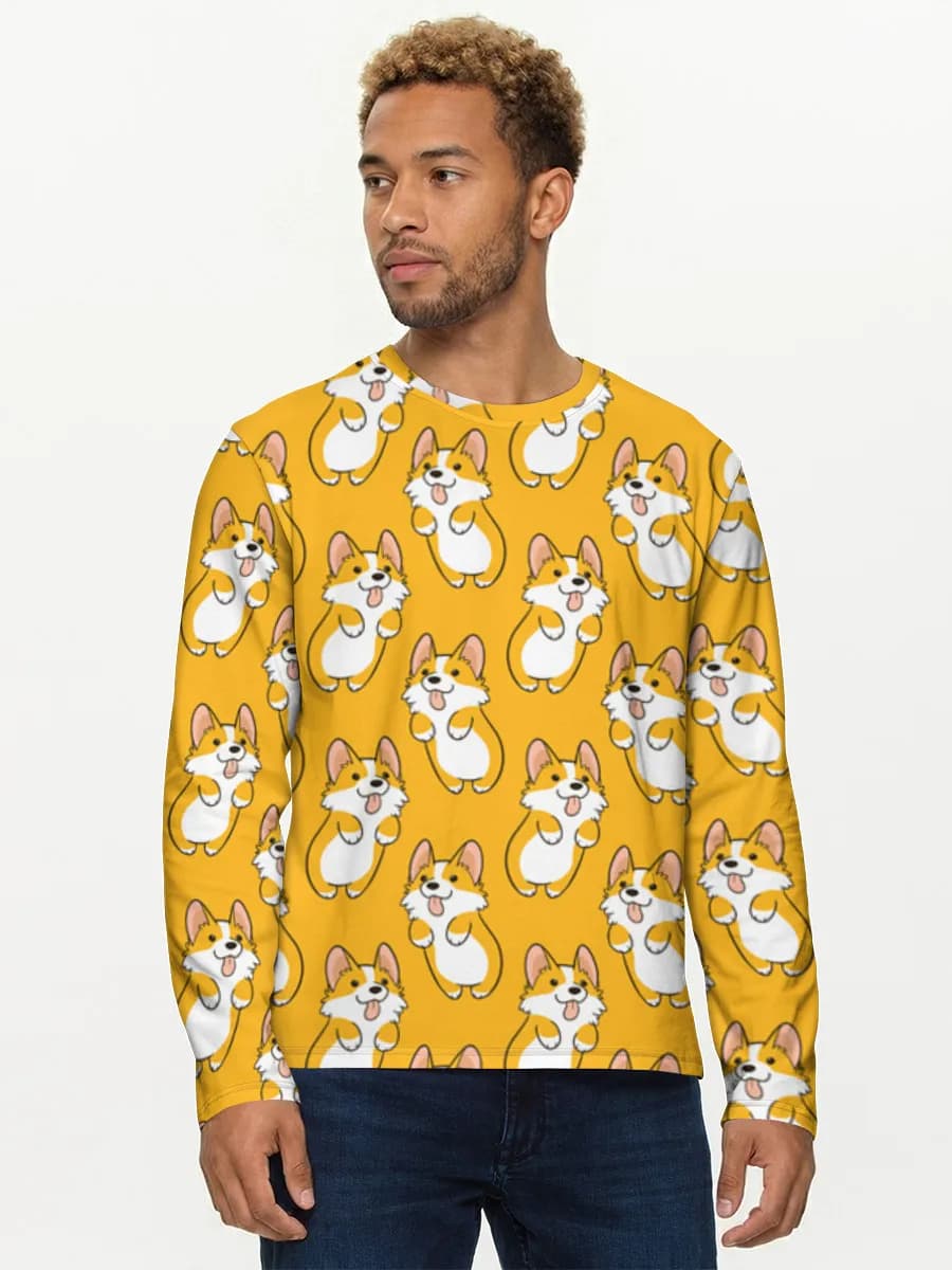 Men's cotton long sleeve shirt