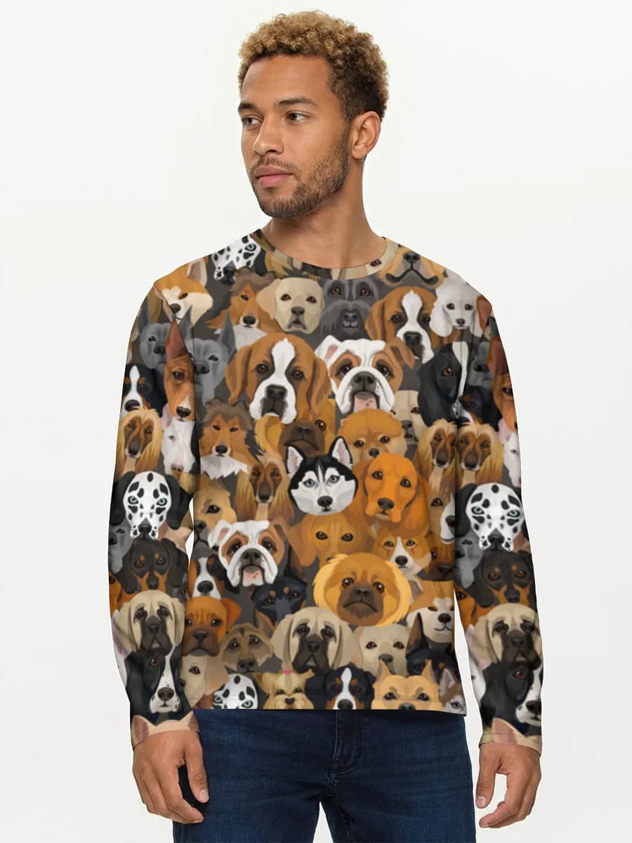 Camisa de manga larga de algodón para hombre