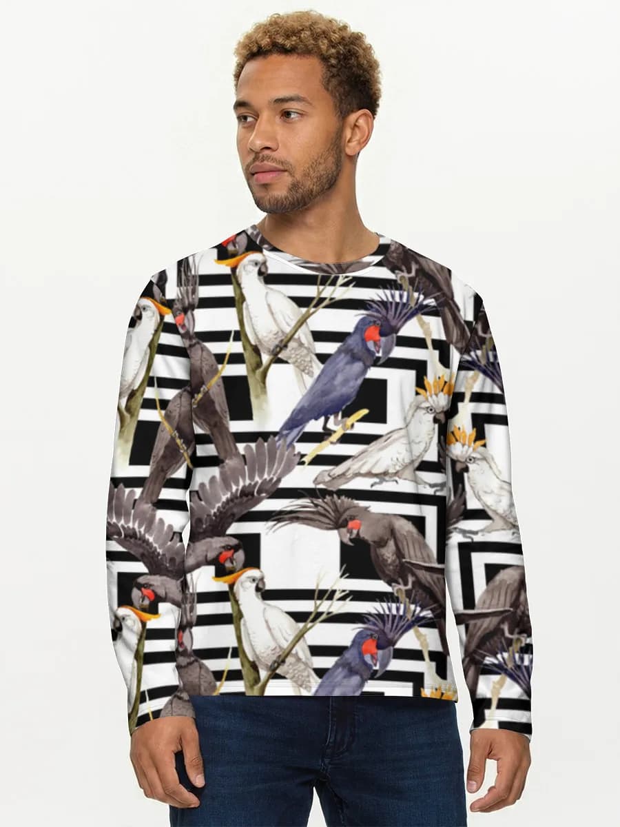 Men's cotton long sleeve shirt