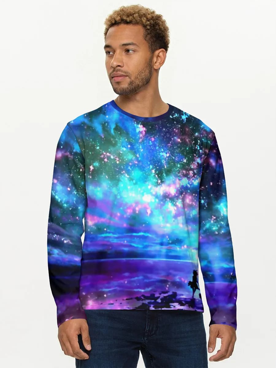 Men's cotton long sleeve shirt
