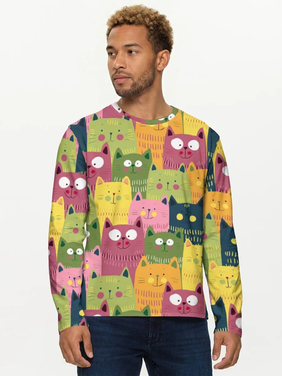Men's cotton long sleeve shirt
