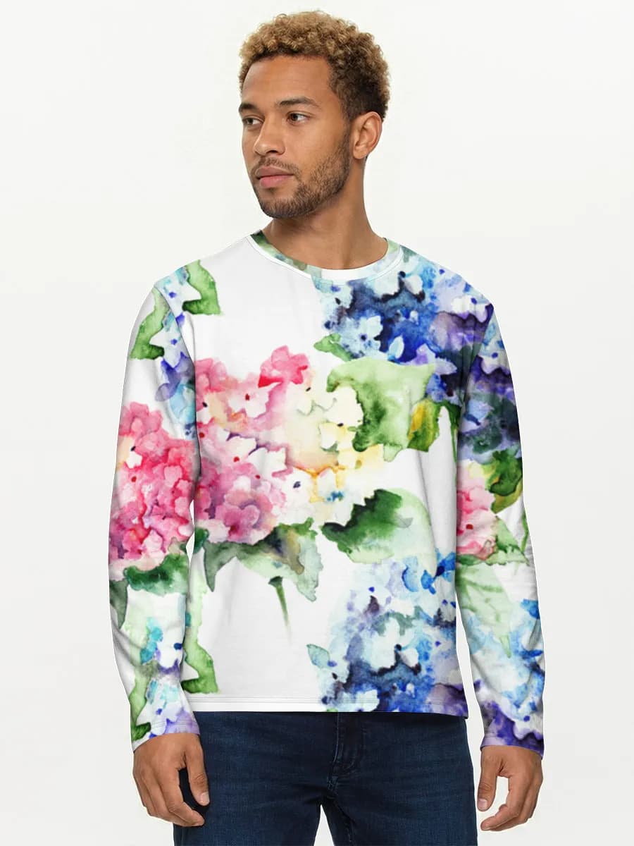 Men's cotton long sleeve shirt