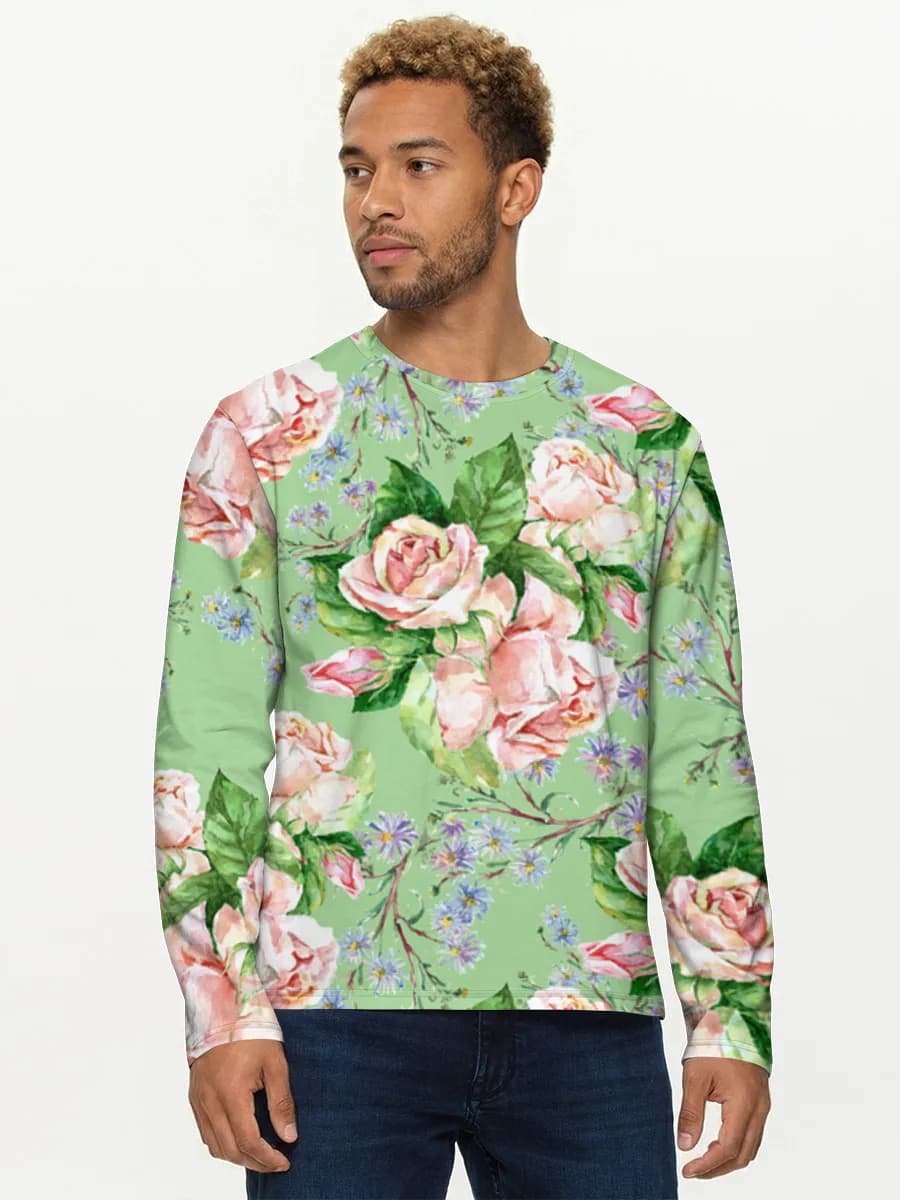 Men's cotton long sleeve shirt