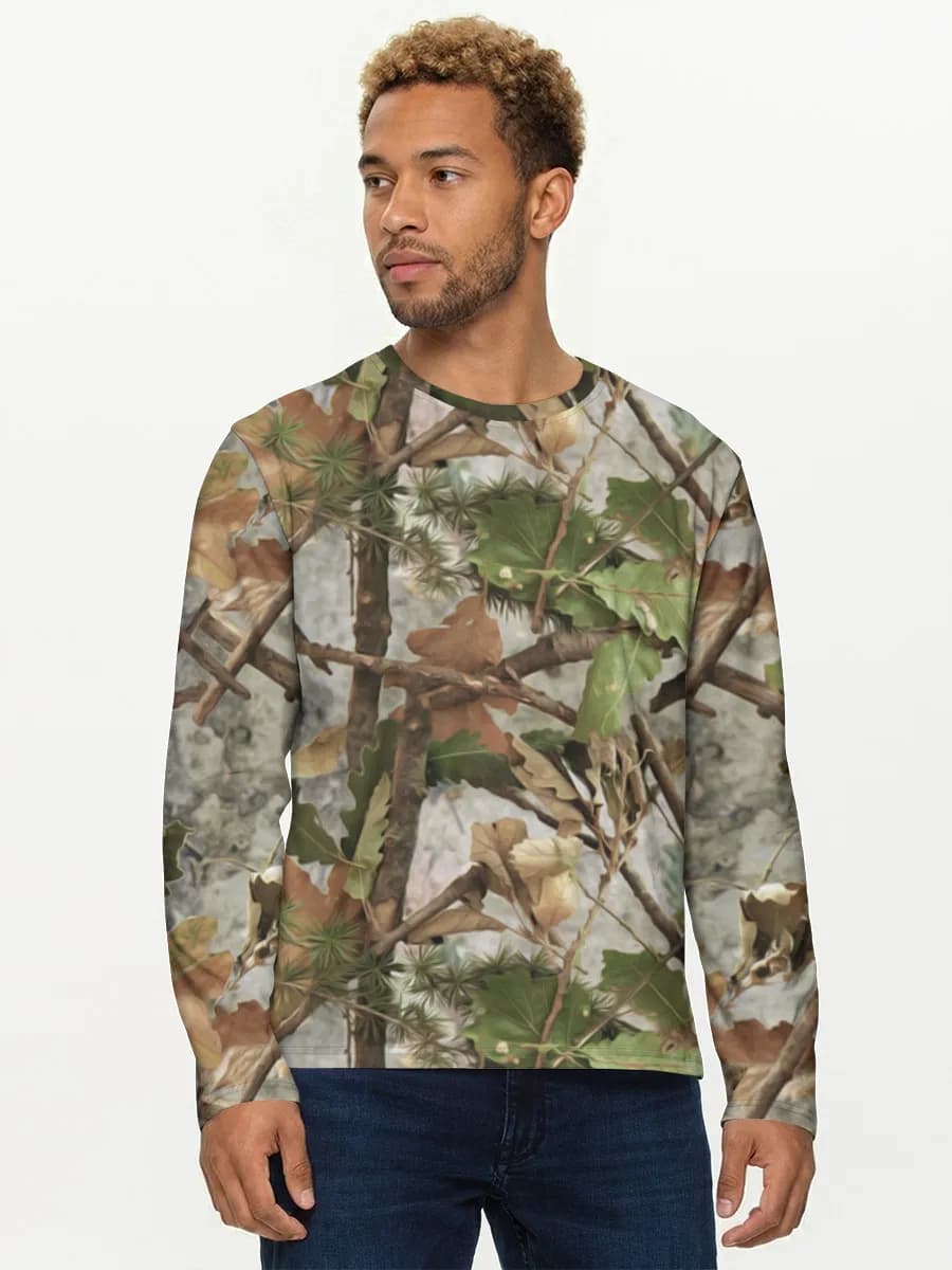 Men's cotton long sleeve shirt