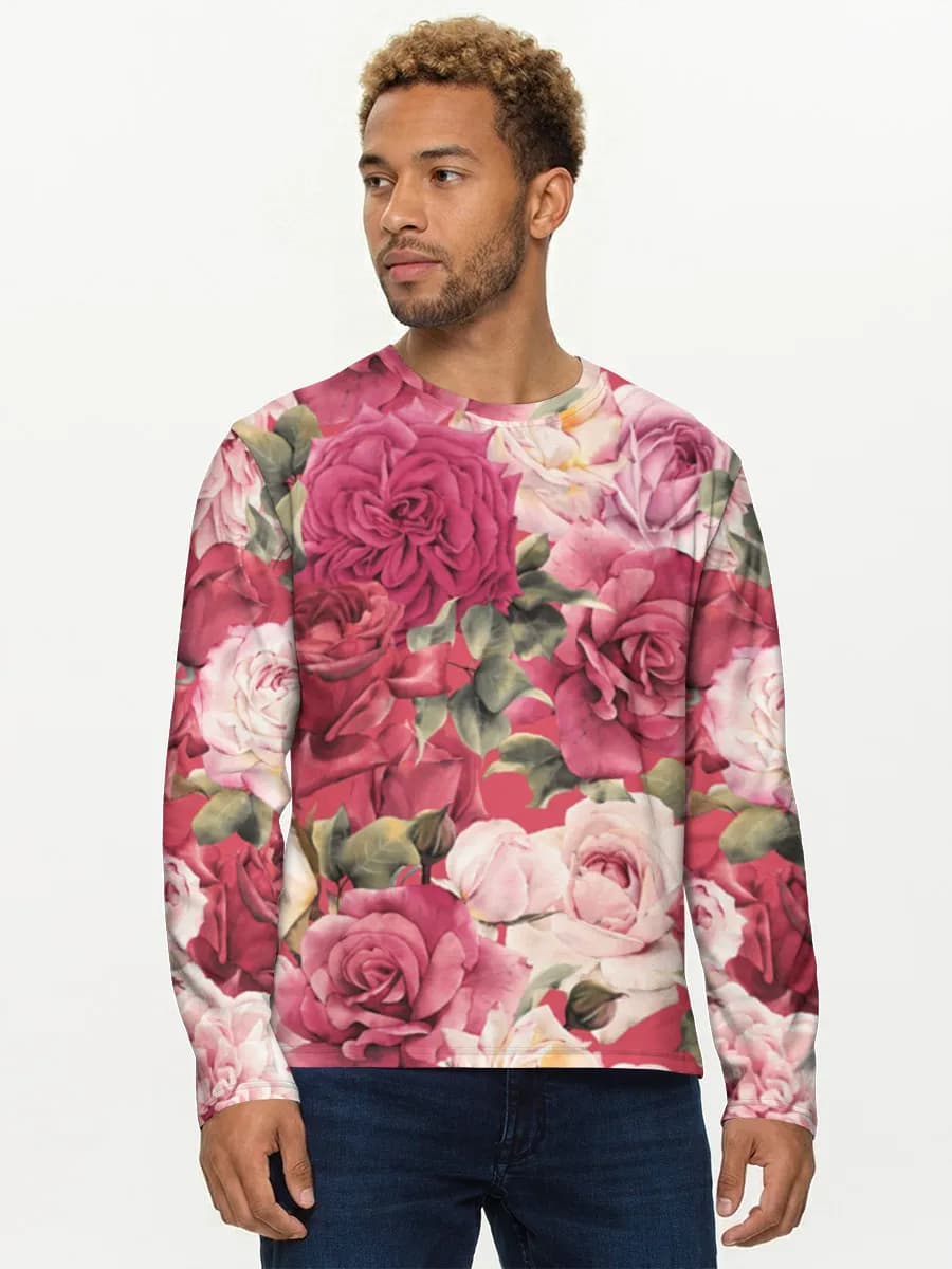 Men's cotton long sleeve shirt