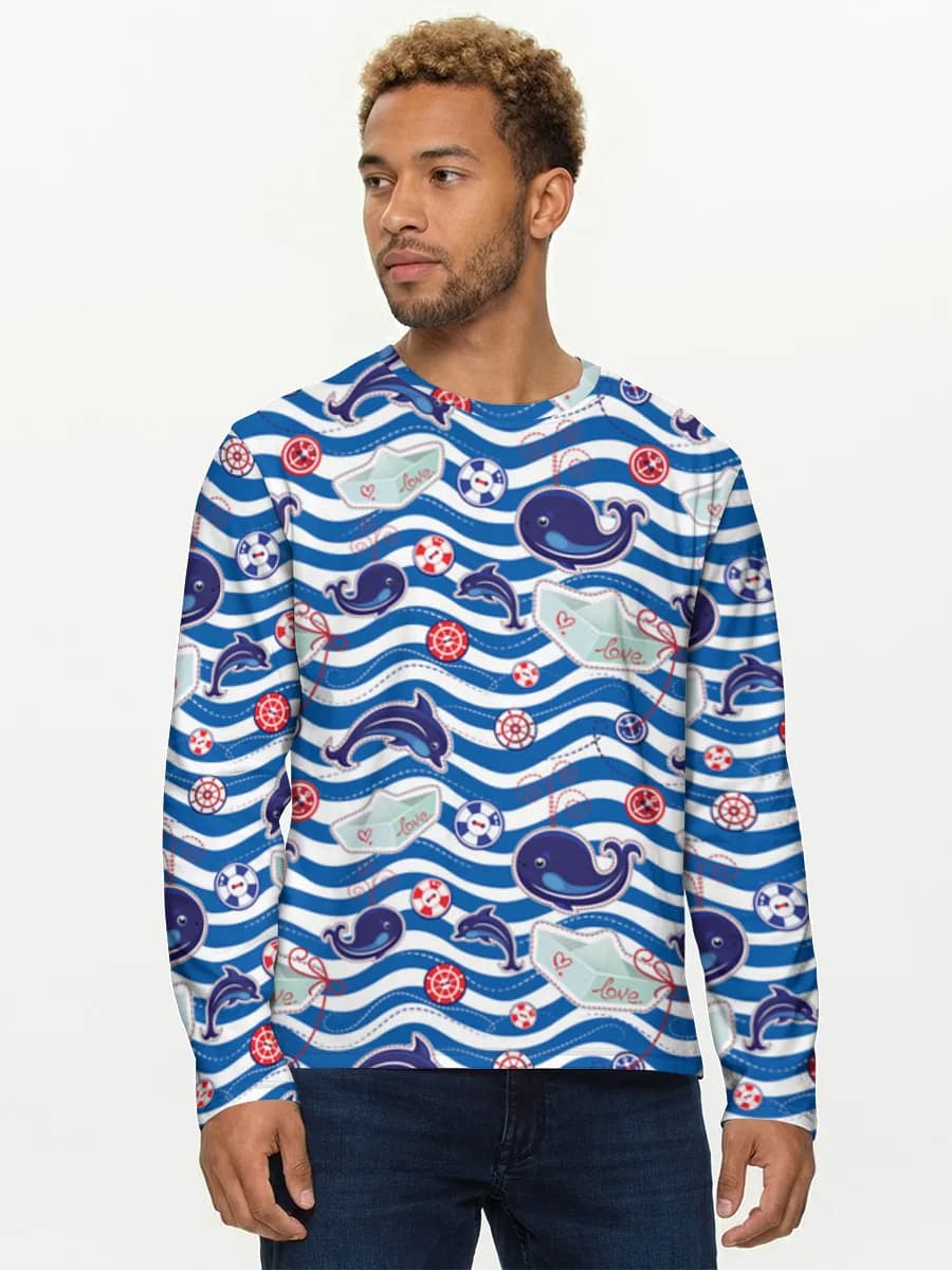 T-shirt Coton Manches Longues Homme