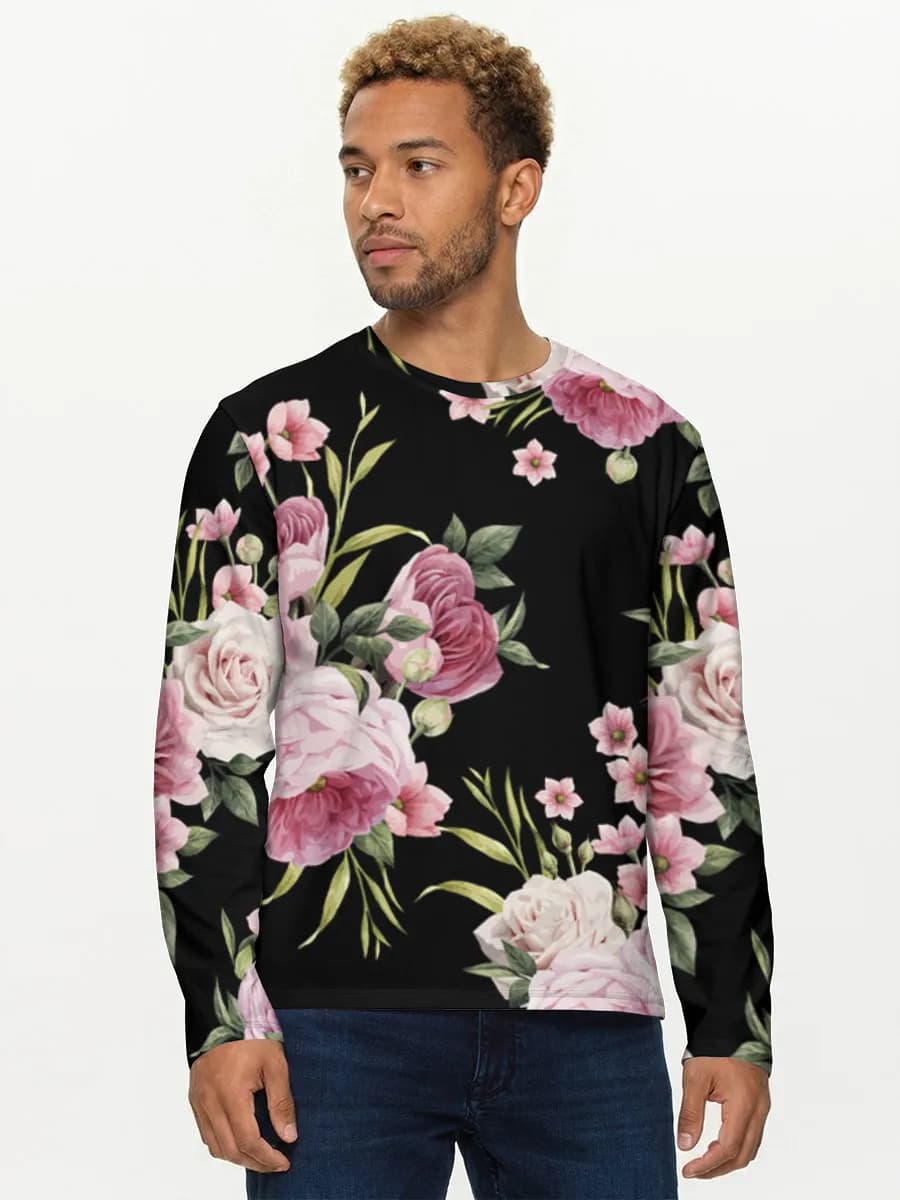 Men's cotton long sleeve shirt