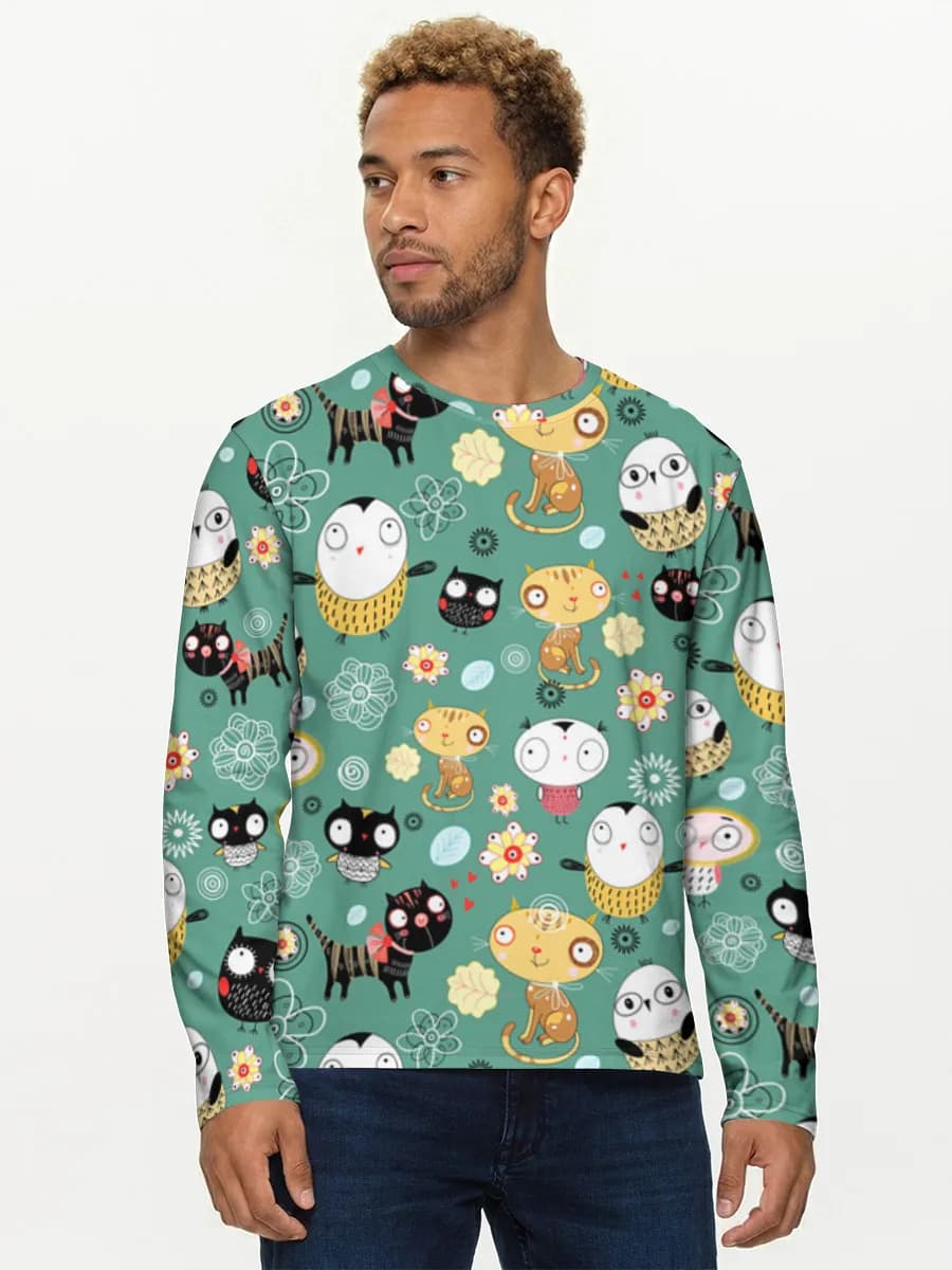 Men's cotton long sleeve shirt