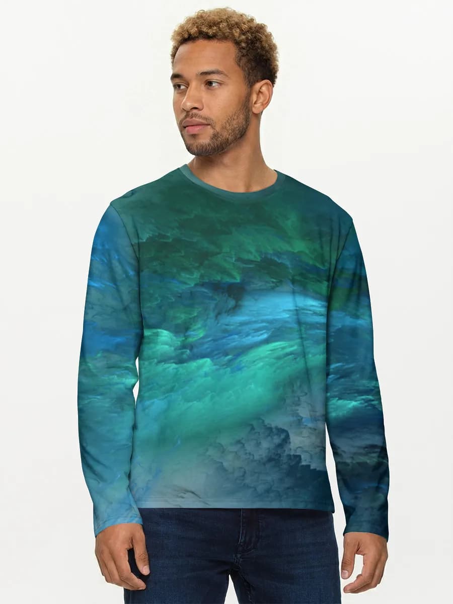 Men's cotton long sleeve shirt