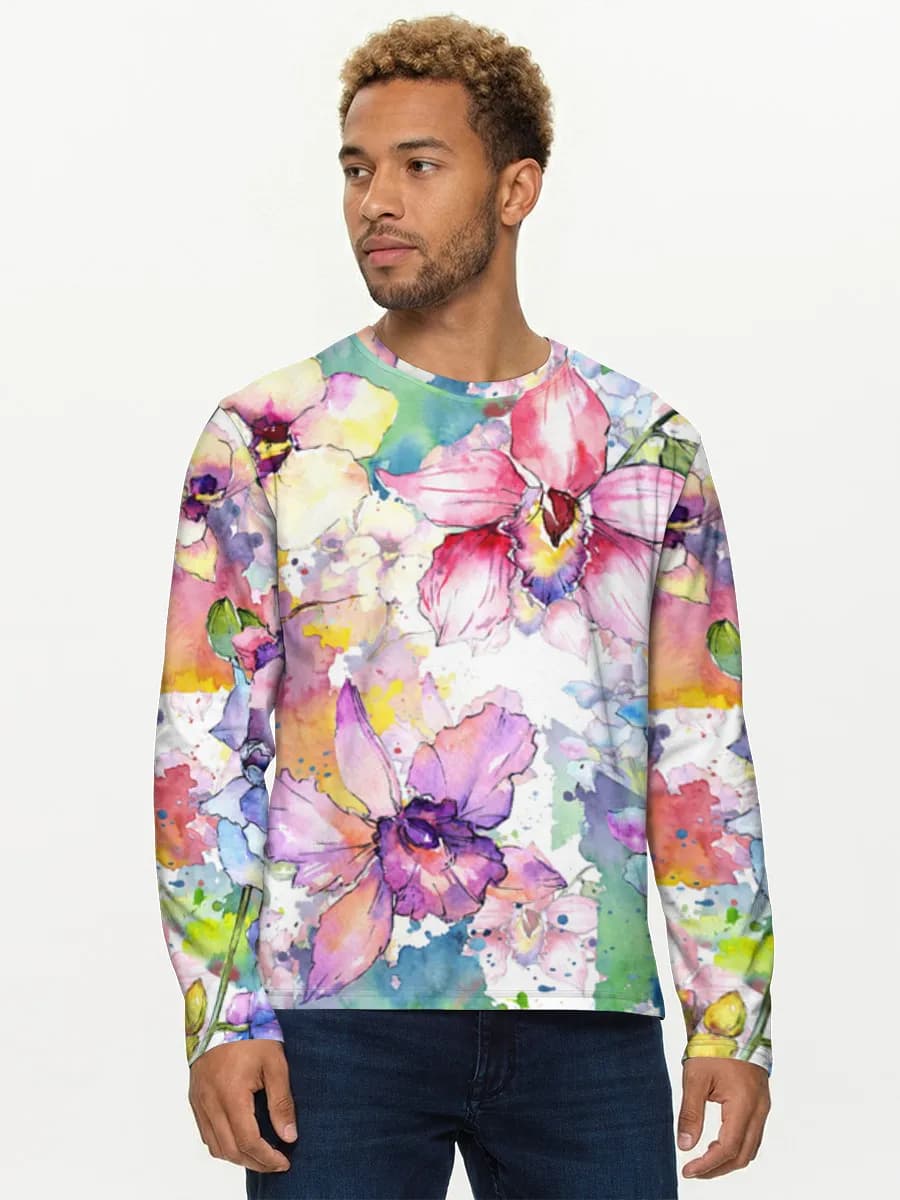 Men's cotton long sleeve shirt
