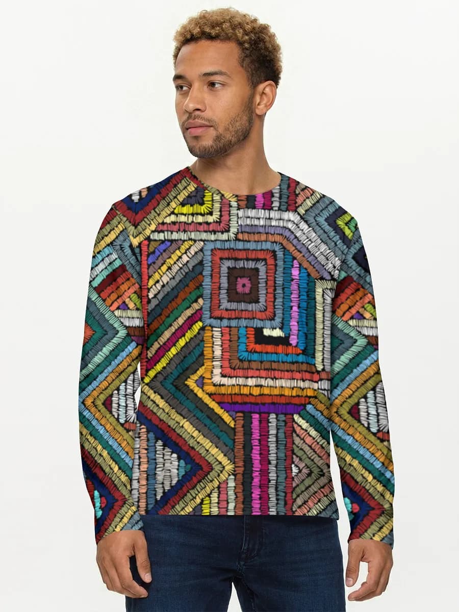 Camisa de manga larga de algodón para hombre