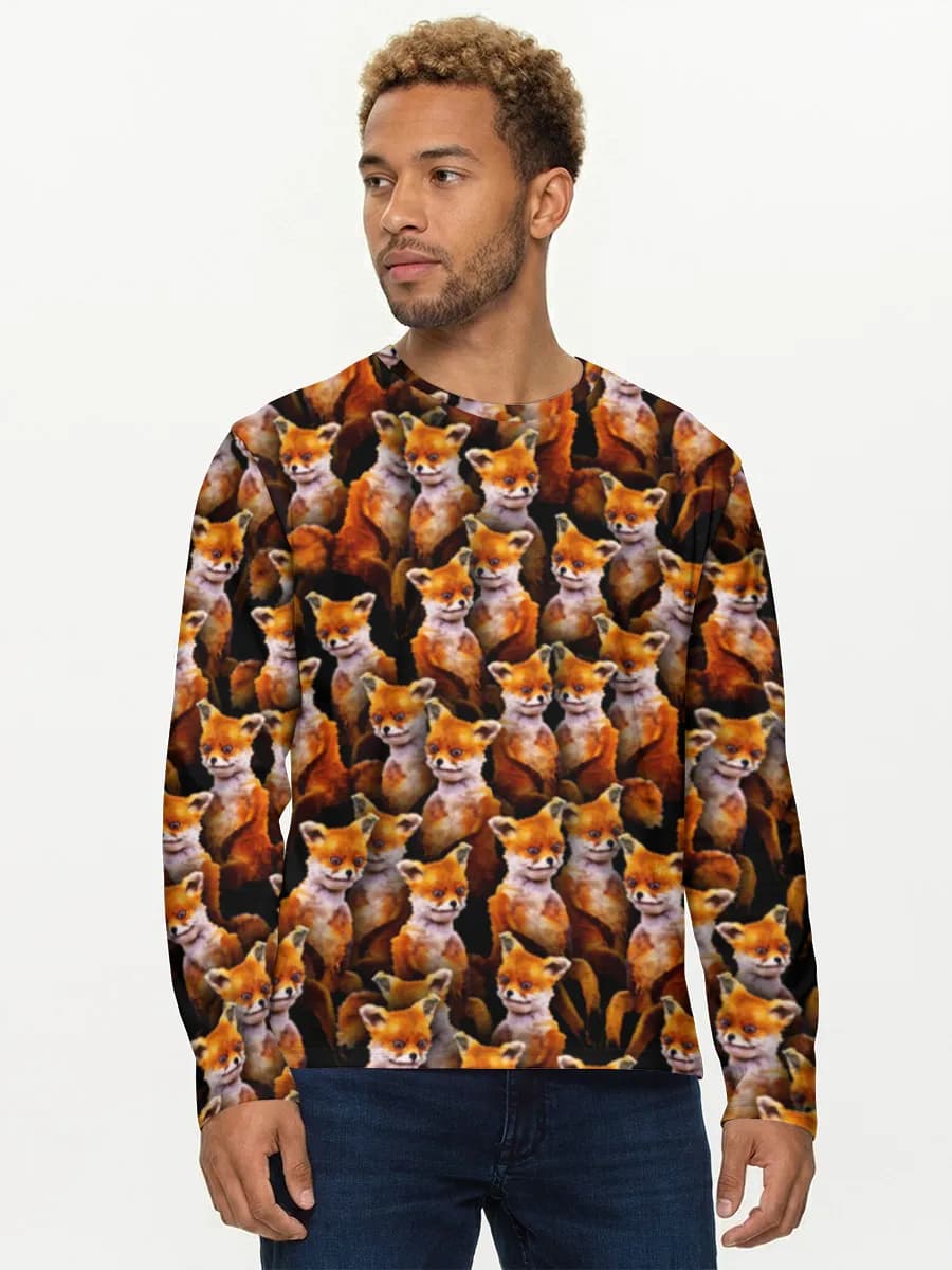 Men's cotton long sleeve shirt