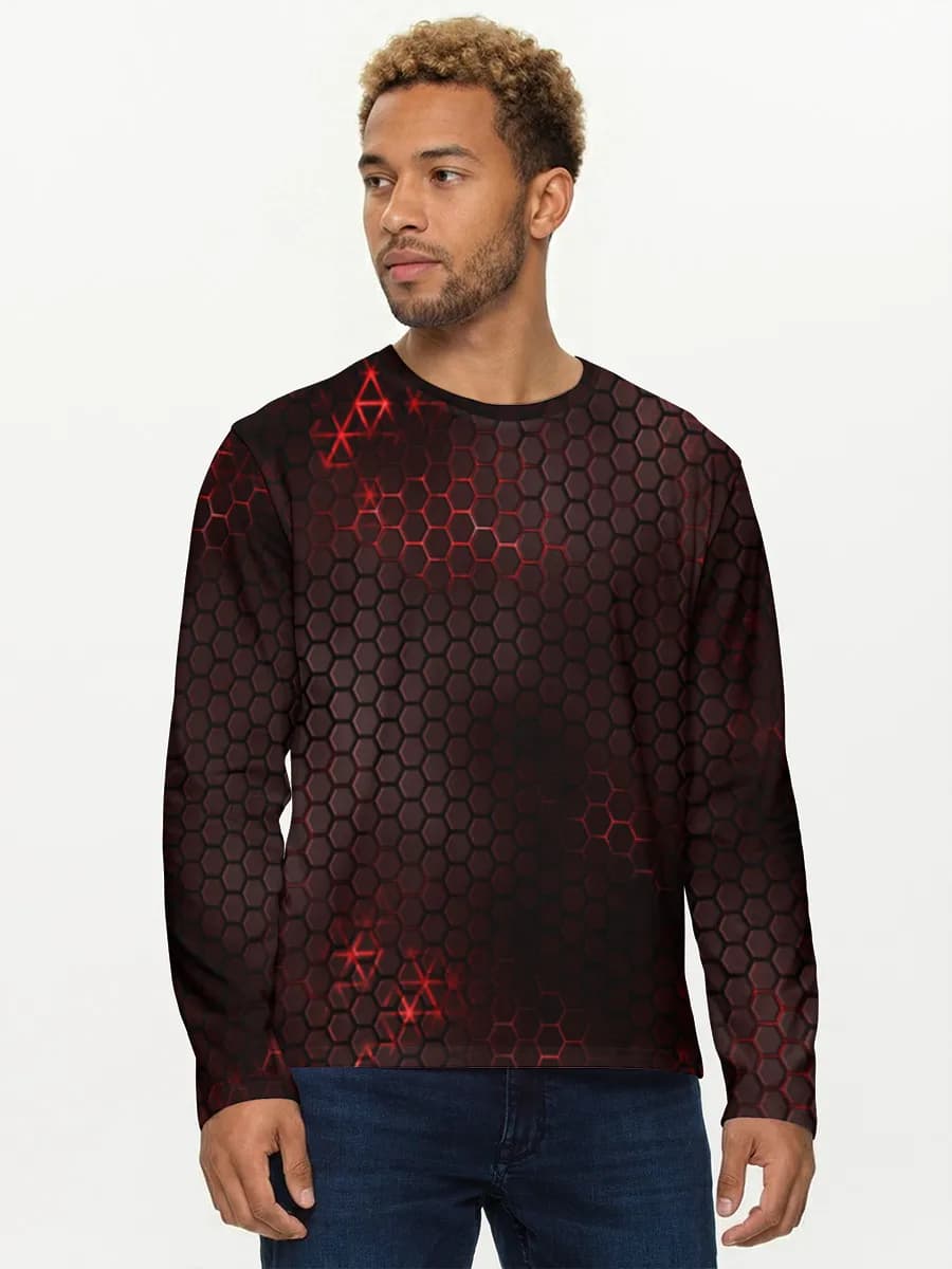 Men's cotton long sleeve shirt