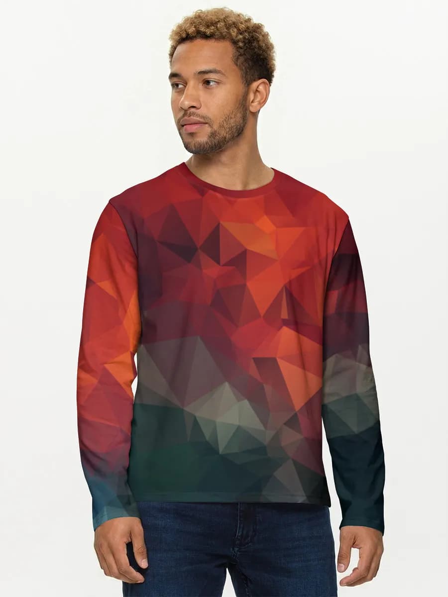 Men's cotton long sleeve shirt