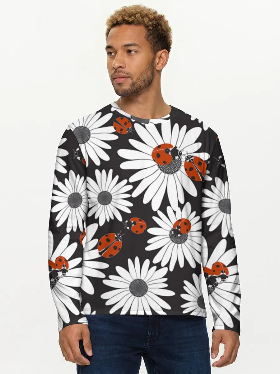 Camisa de manga larga de algodón para hombre