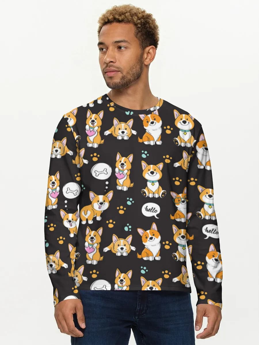 Men's cotton long sleeve shirt