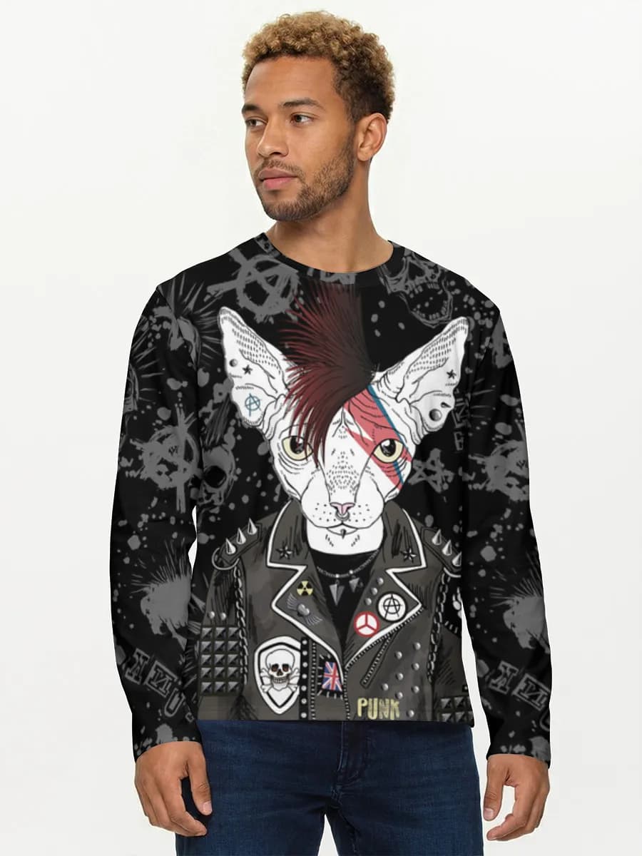 Camisa de manga larga de algodón para hombre