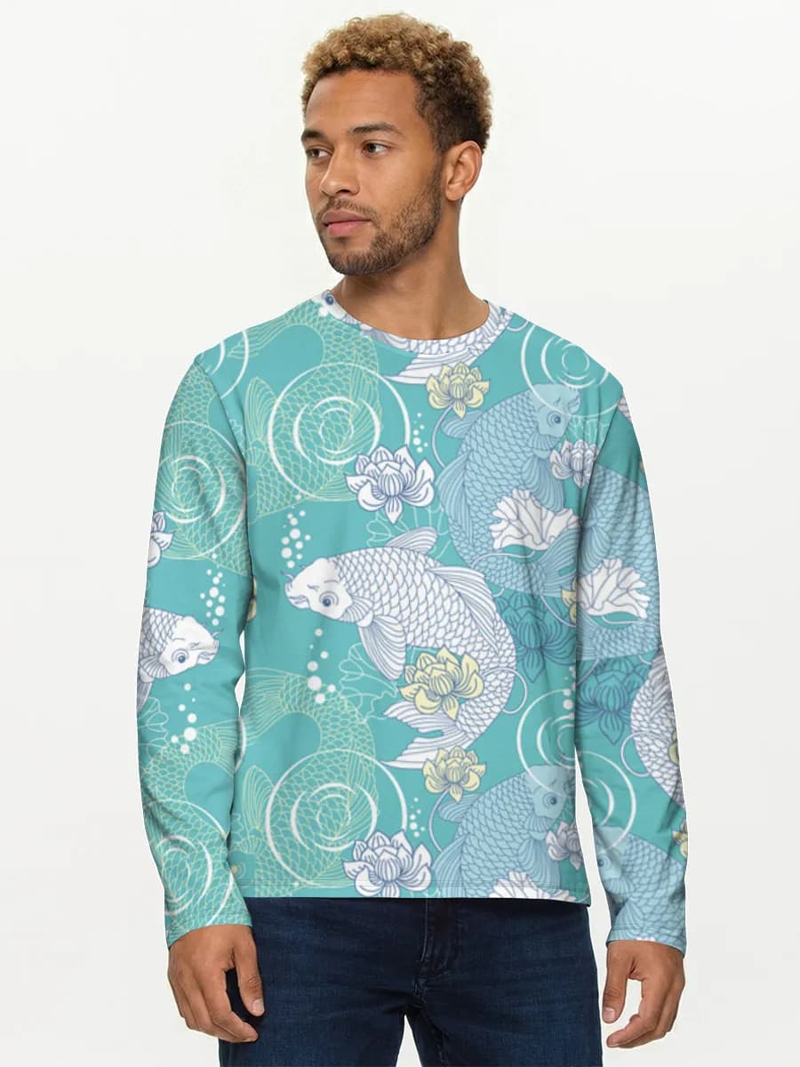 Men's cotton long sleeve shirt