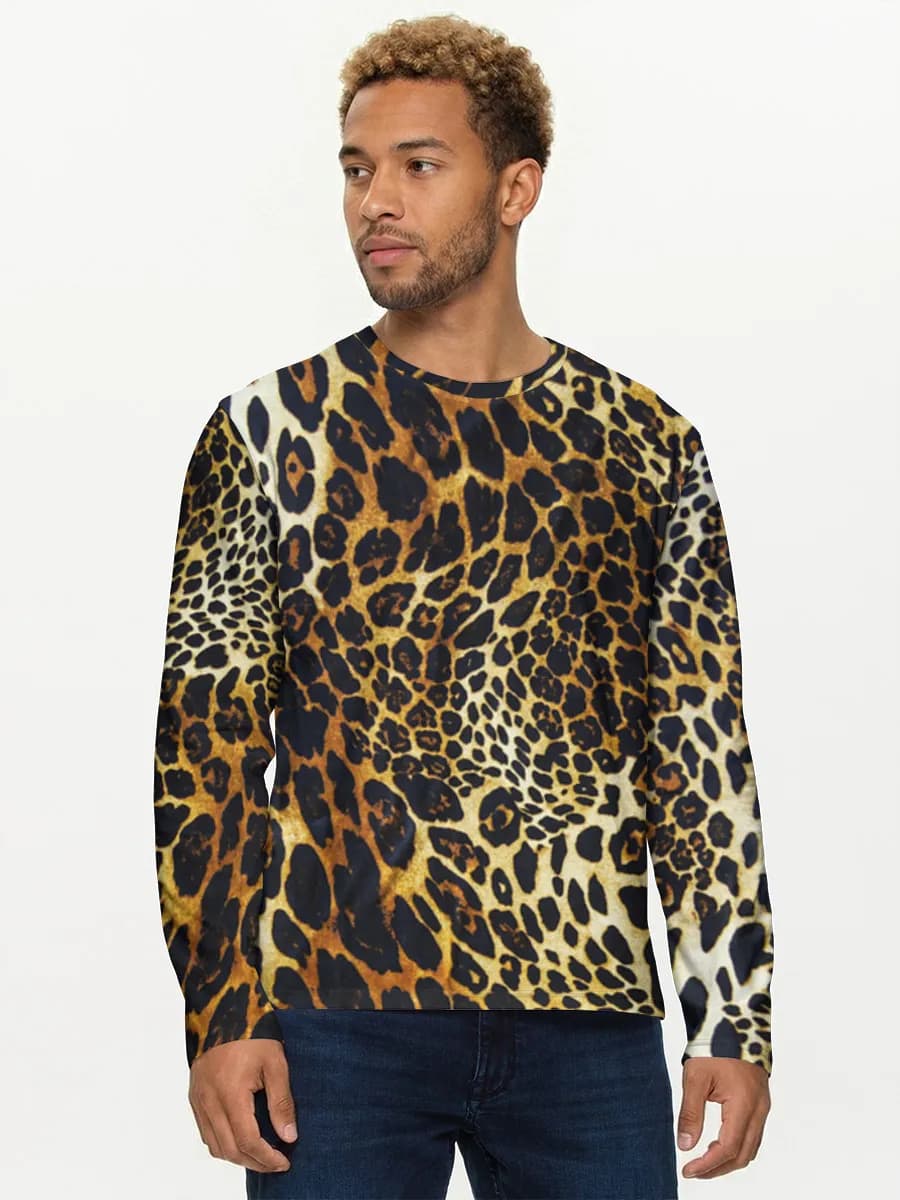 T-shirt Coton Manches Longues Homme
