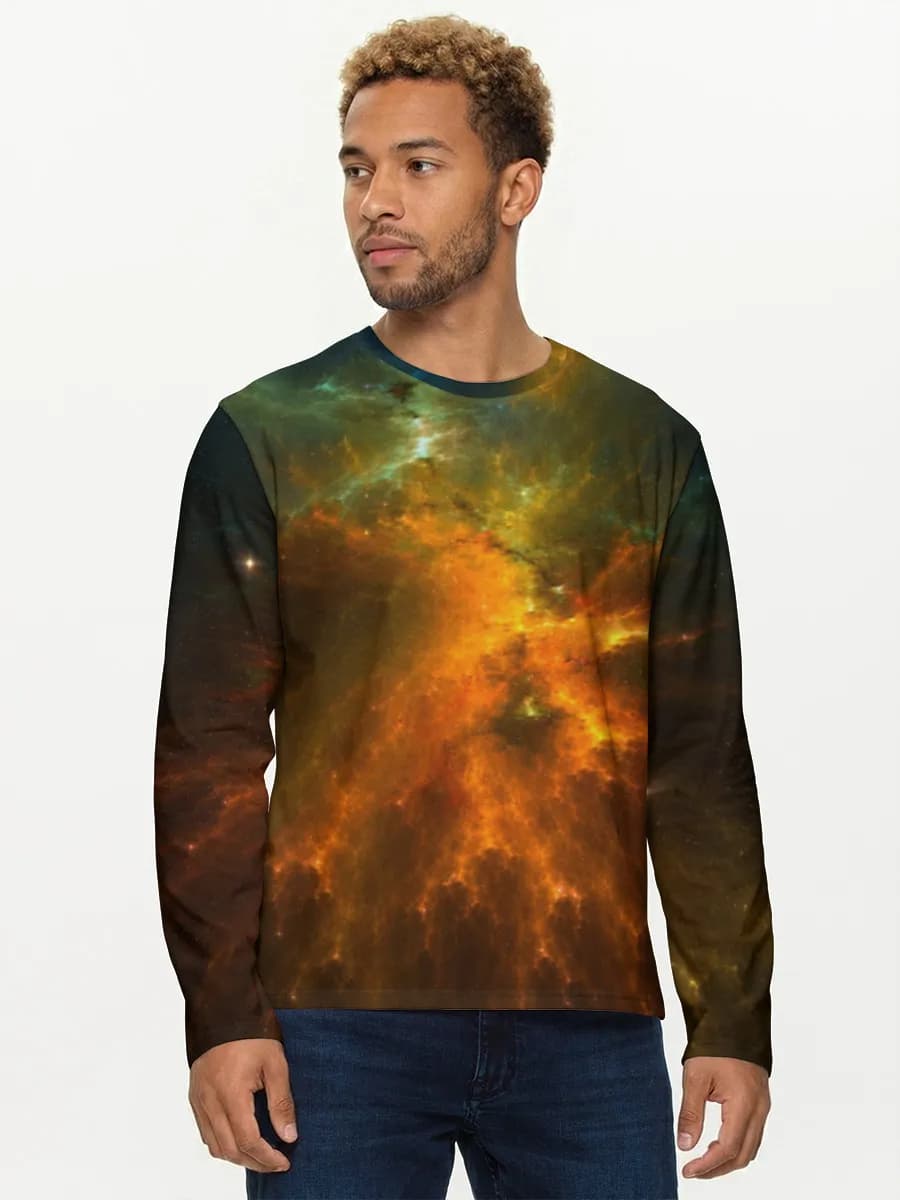 Men's cotton long sleeve shirt