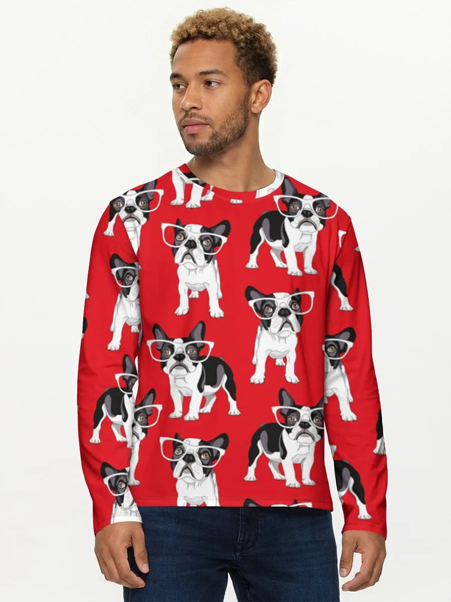 Men's cotton long sleeve shirt