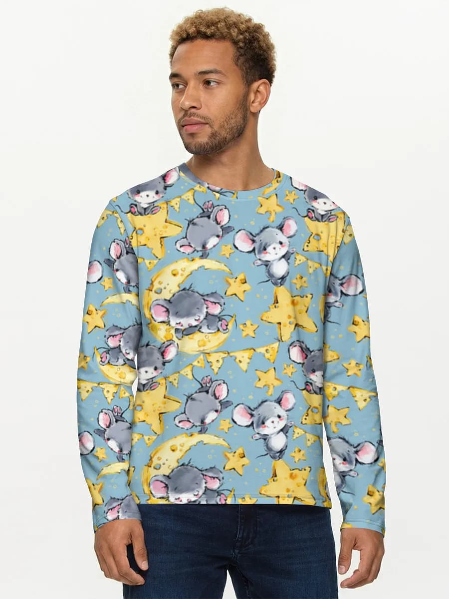 Men's cotton long sleeve shirt