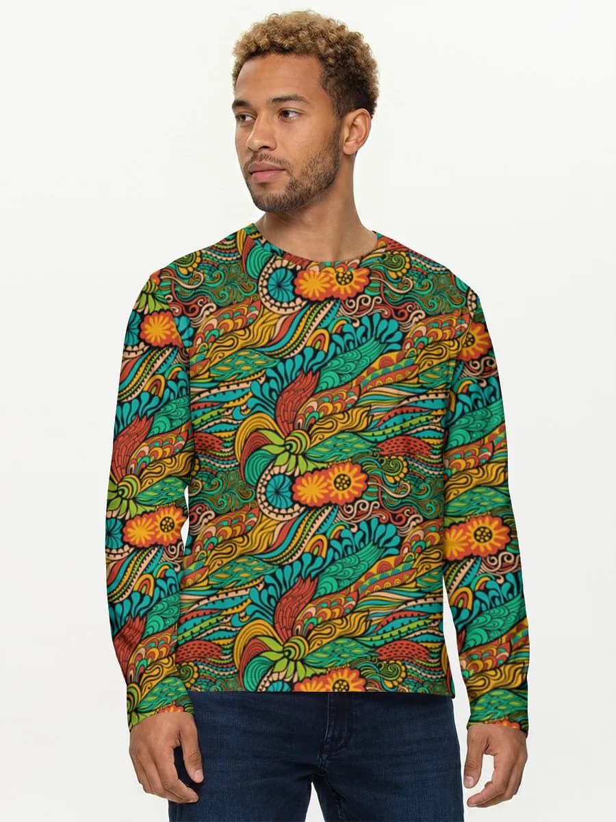 Men's cotton long sleeve shirt