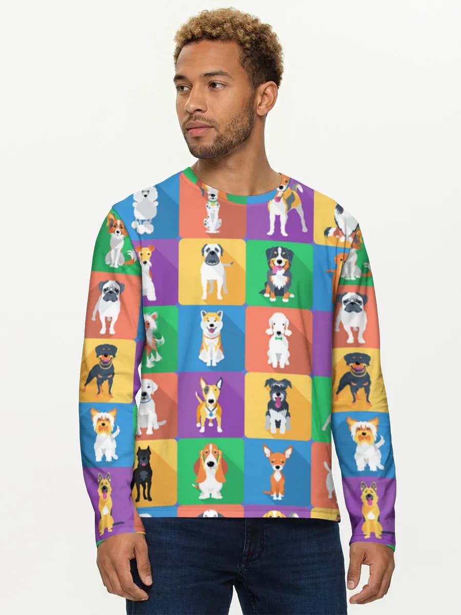 Men's cotton long sleeve shirt