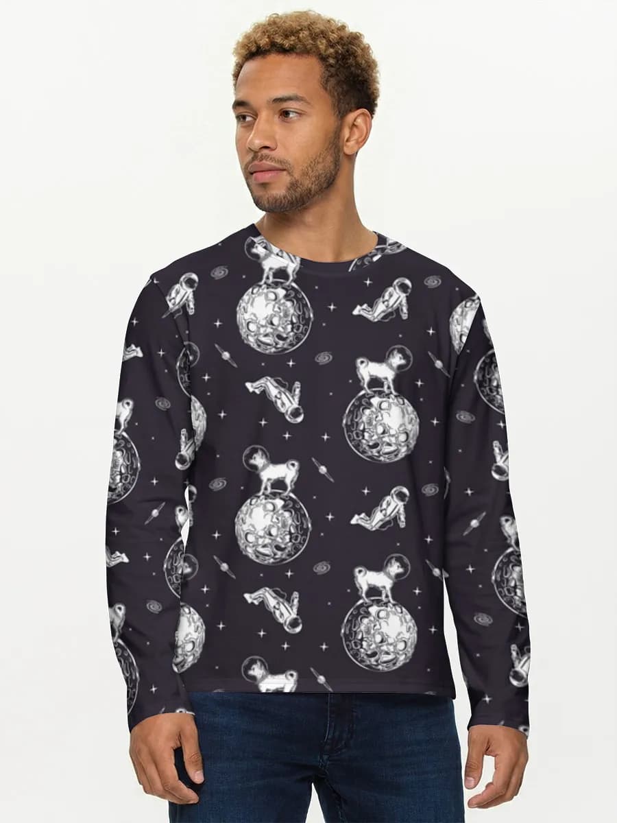 T-shirt Coton Manches Longues Homme