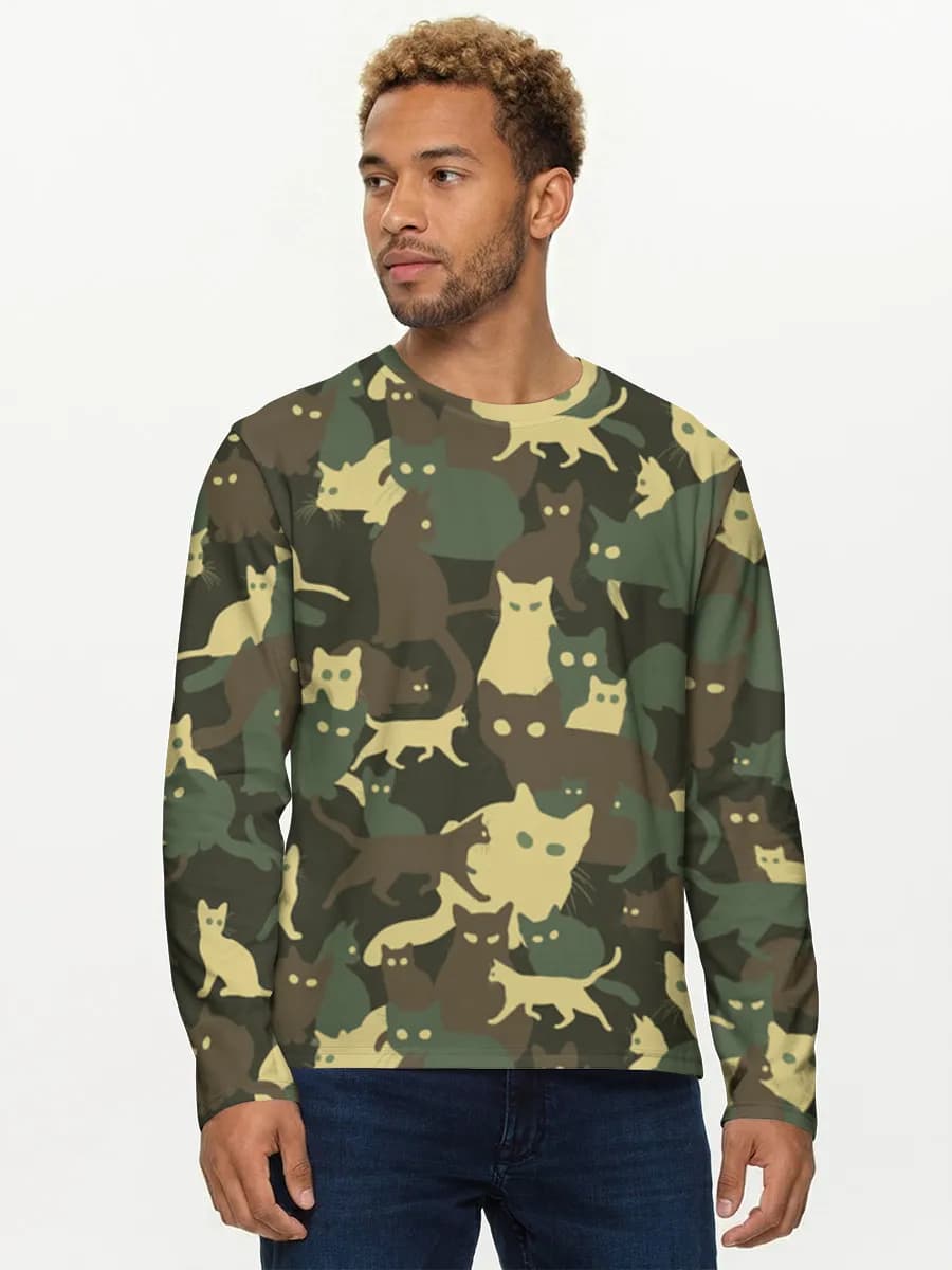 Men's cotton long sleeve shirt