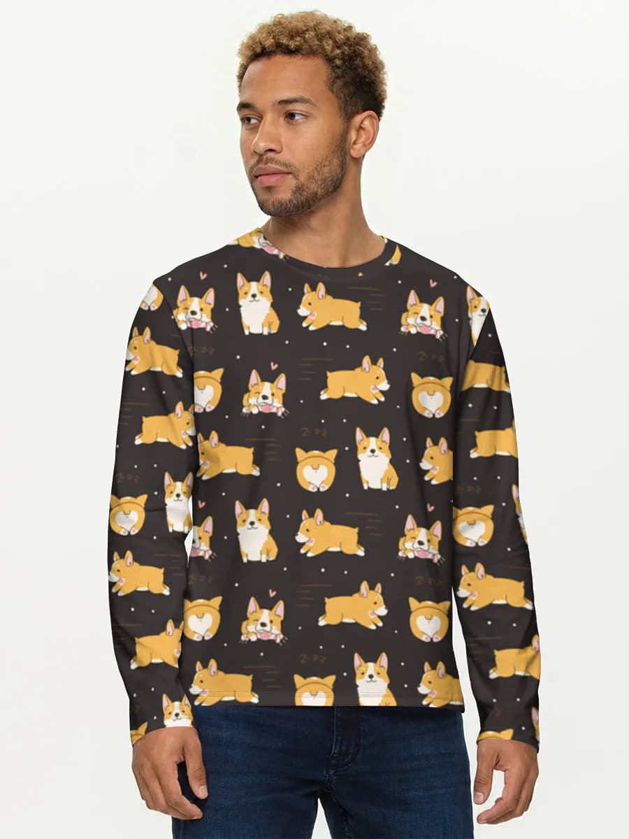 Men's cotton long sleeve shirt