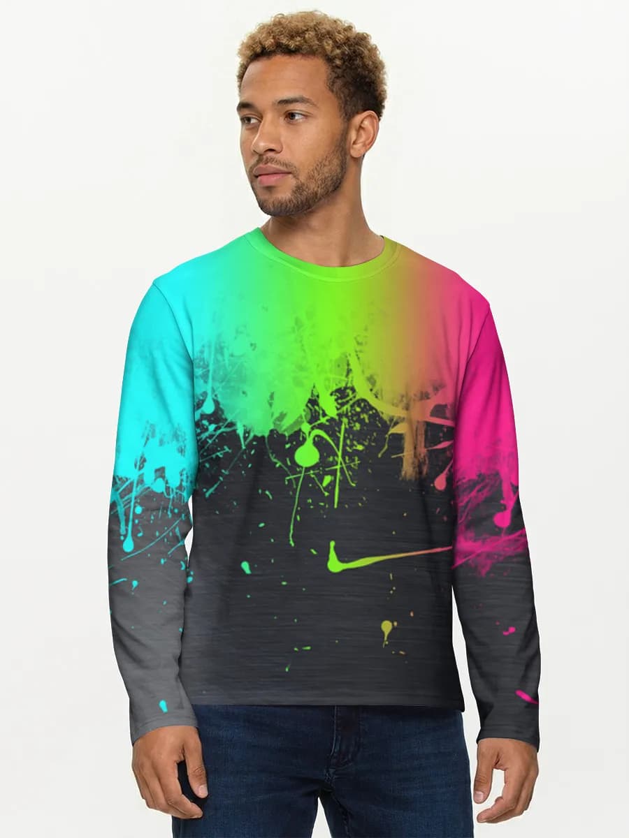 Camisa de manga larga de algodón para hombre