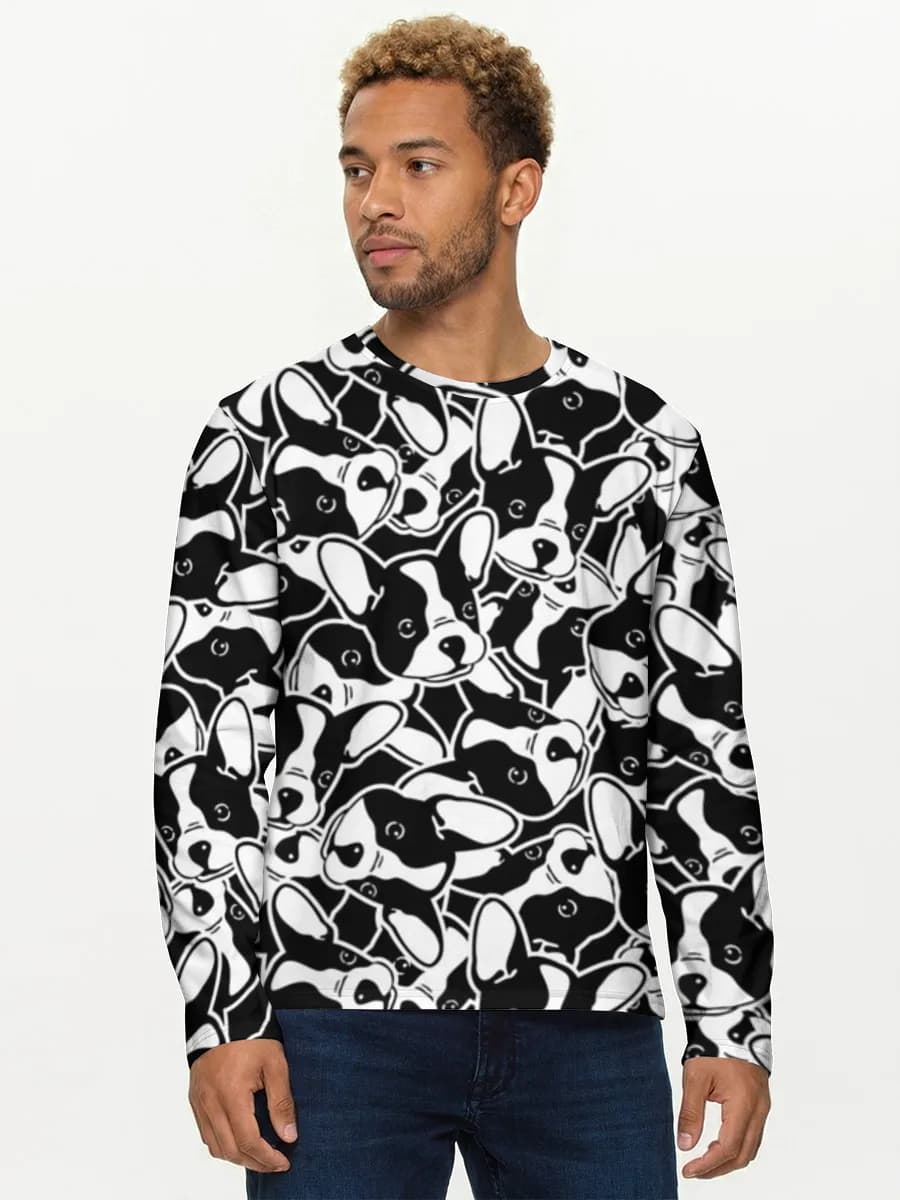 Men's cotton long sleeve shirt