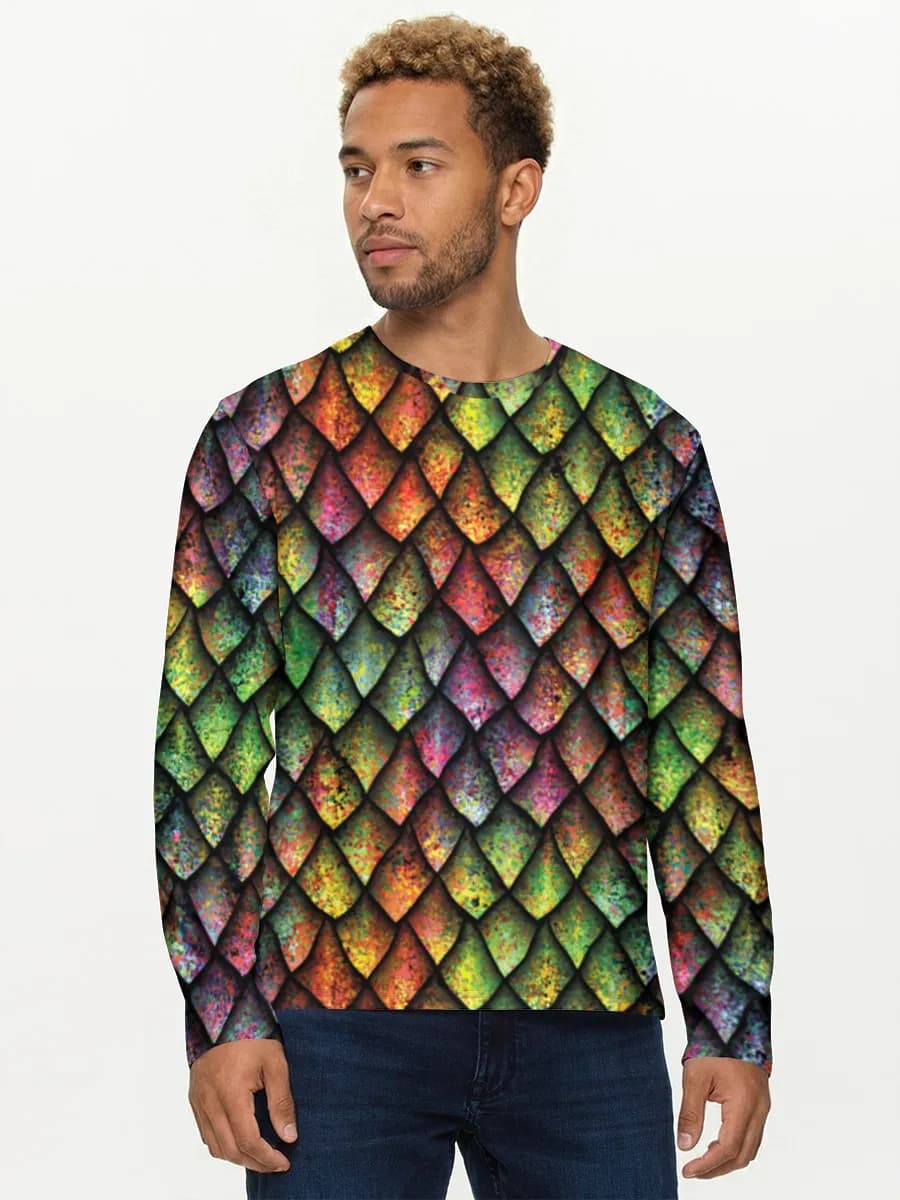 Men's cotton long sleeve shirt