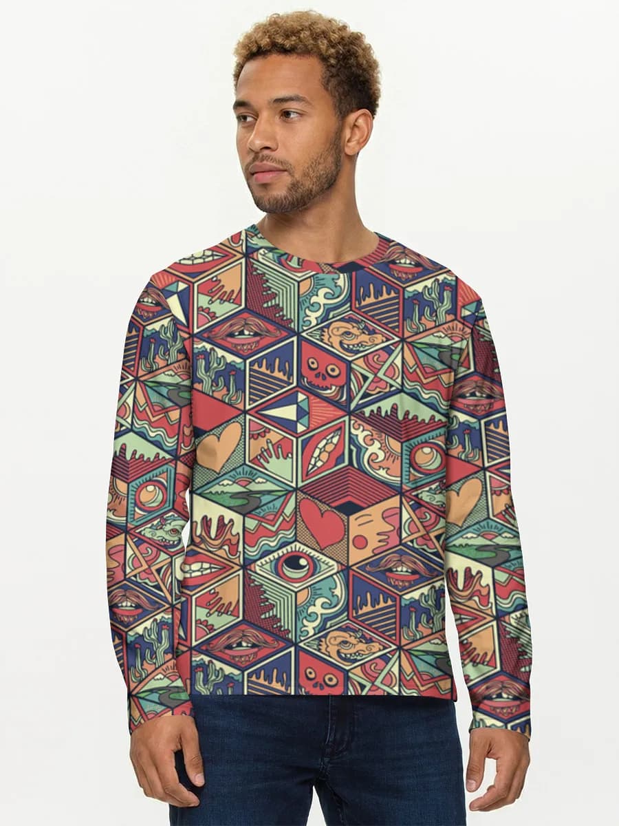 Men's cotton long sleeve shirt
