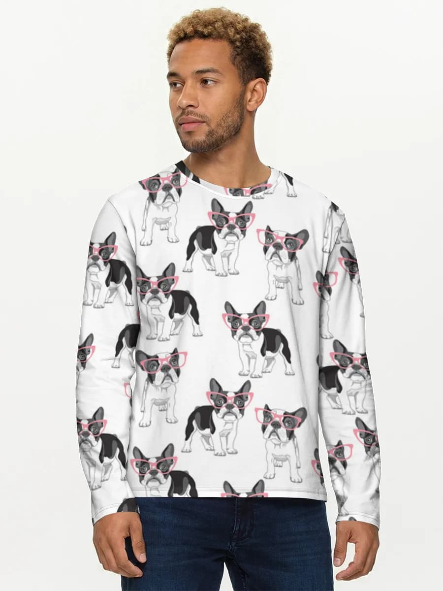 Men's cotton long sleeve shirt
