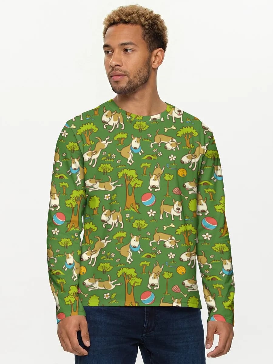 Men's cotton long sleeve shirt