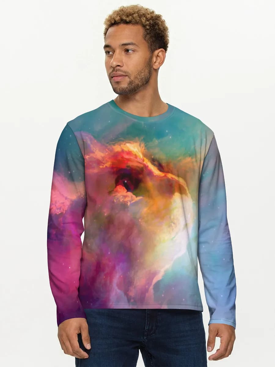 Men's cotton long sleeve shirt