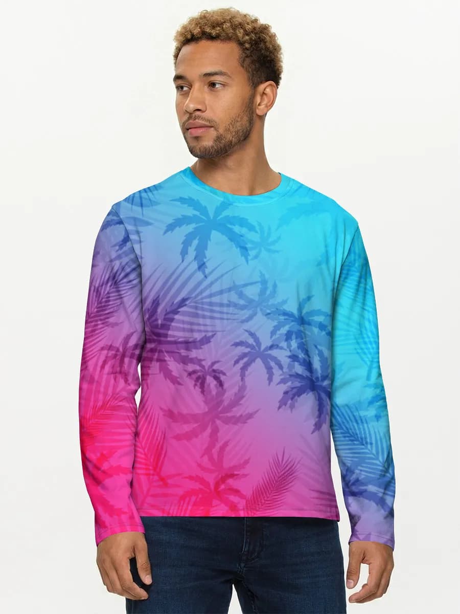 Men's cotton long sleeve shirt