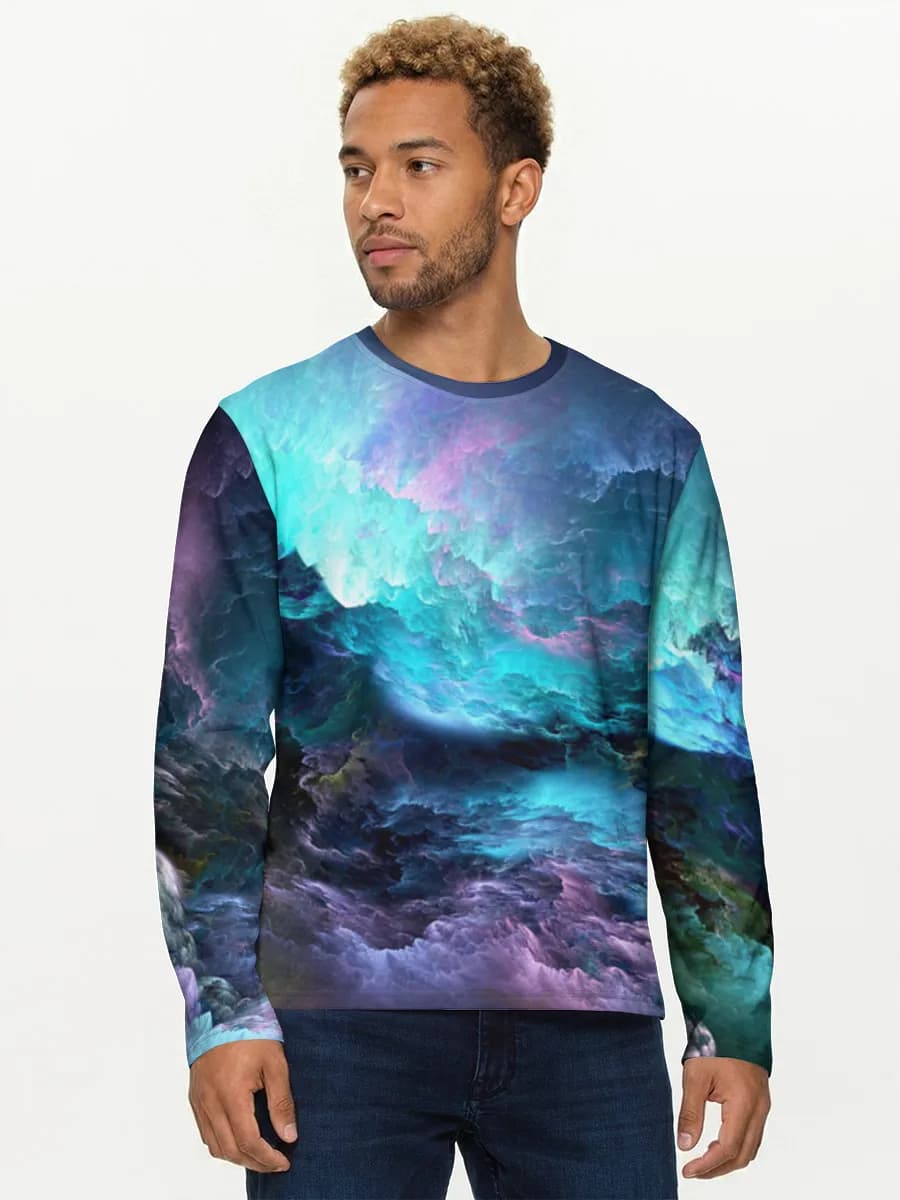 T-shirt Coton Manches Longues Homme