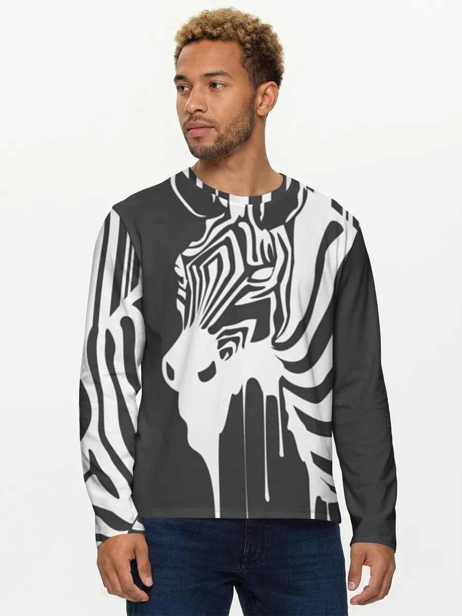 Men's cotton long sleeve shirt