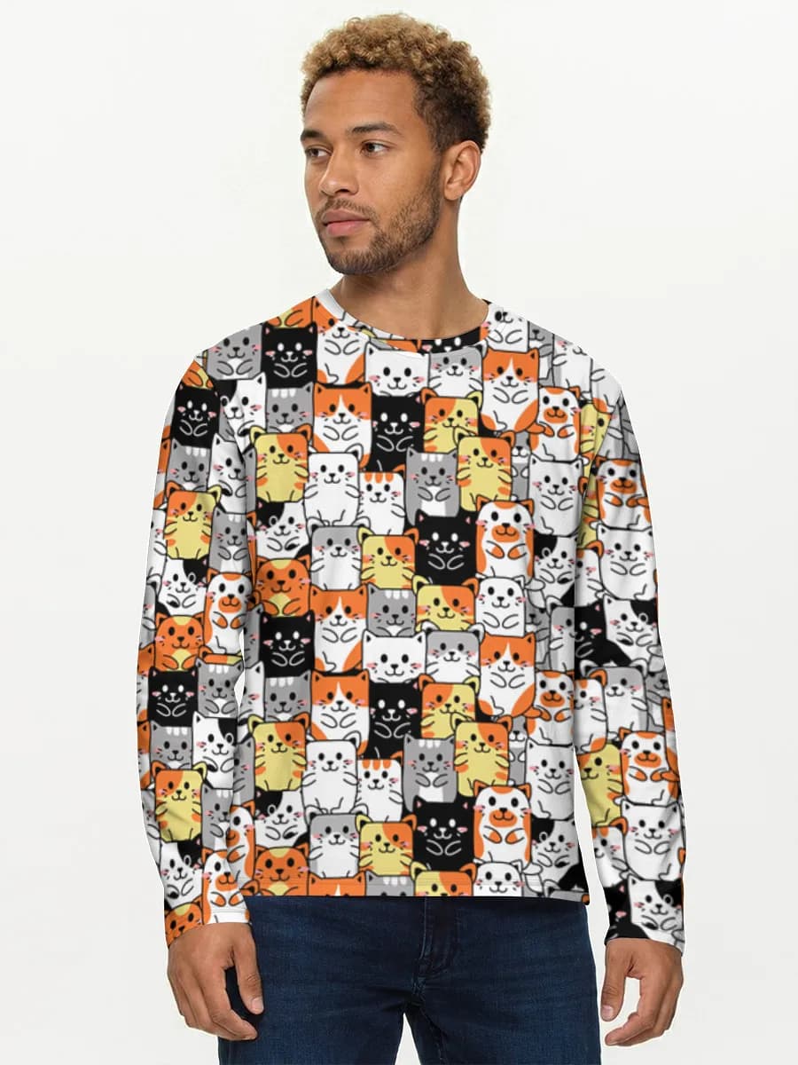 Men's cotton long sleeve shirt