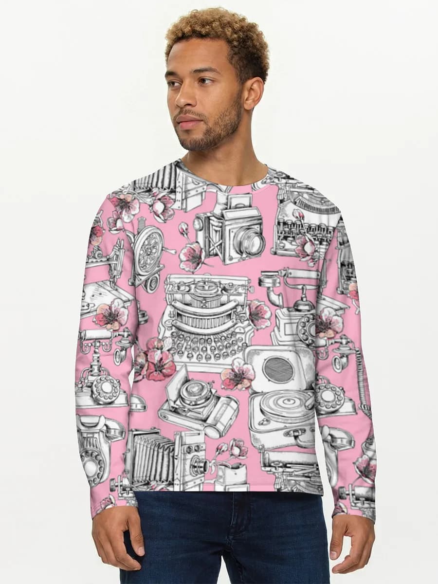 Men's cotton long sleeve shirt