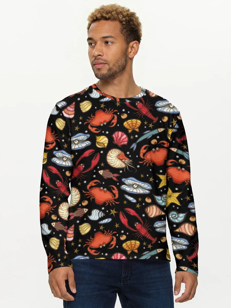 Camisa de manga larga de algodón para hombre