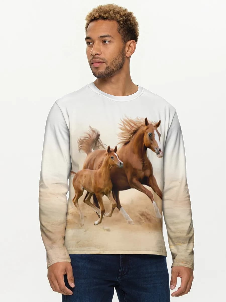 Men's cotton long sleeve shirt
