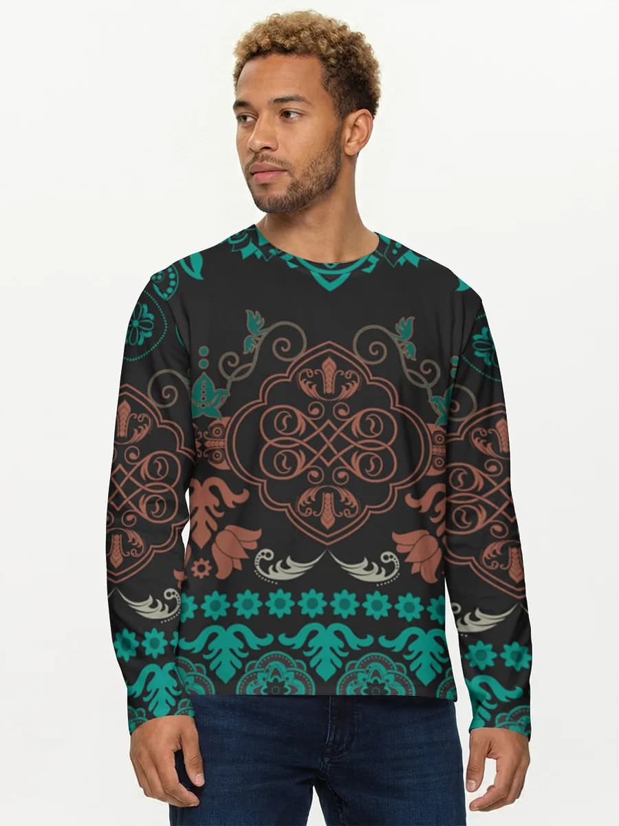 Camisa de manga larga de algodón para hombre