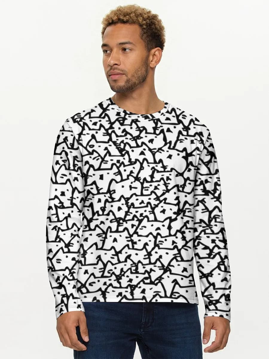 Camisa de manga larga de algodón para hombre