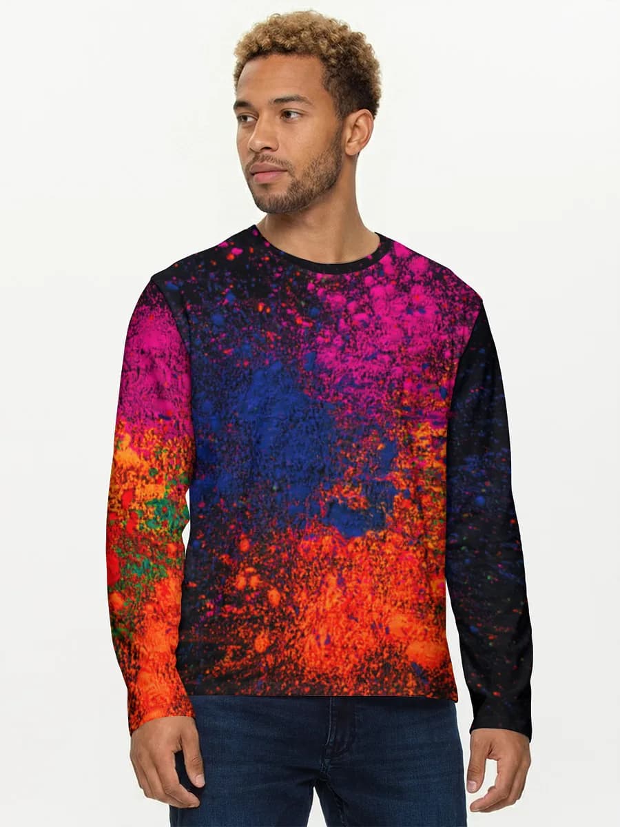 T-shirt Coton Manches Longues Homme