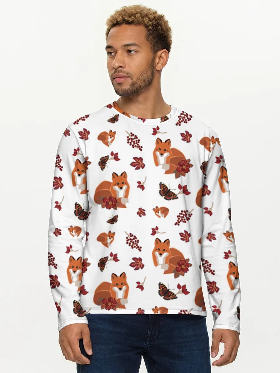 Camisa de manga larga de algodón para hombre