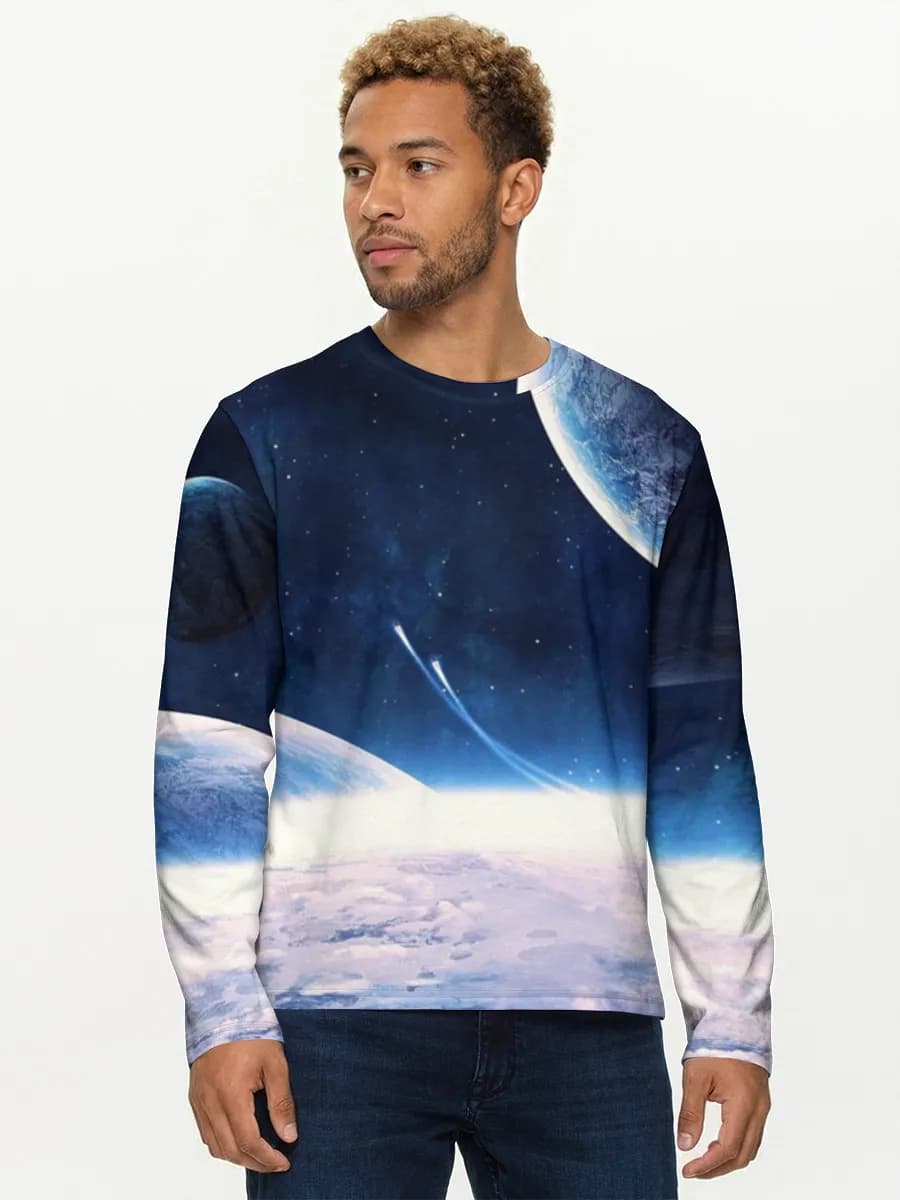 Men's cotton long sleeve shirt